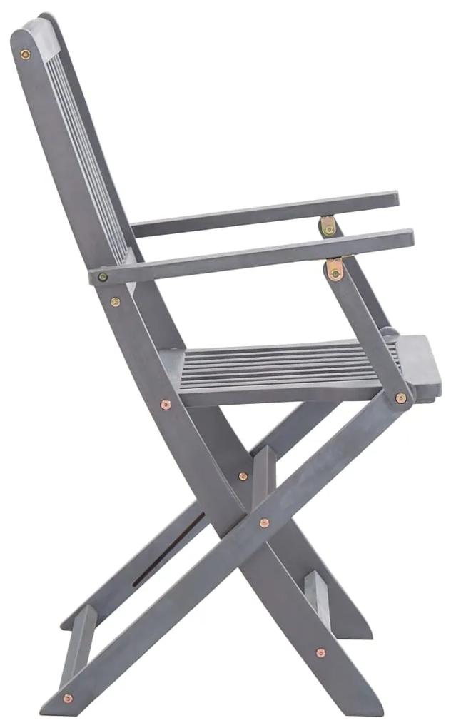 vidaXL Καρέκλες Εξ. Χώρου Πτυσσόμενες 8 τεμ. από Μασίφ Ξύλο Ακακίας