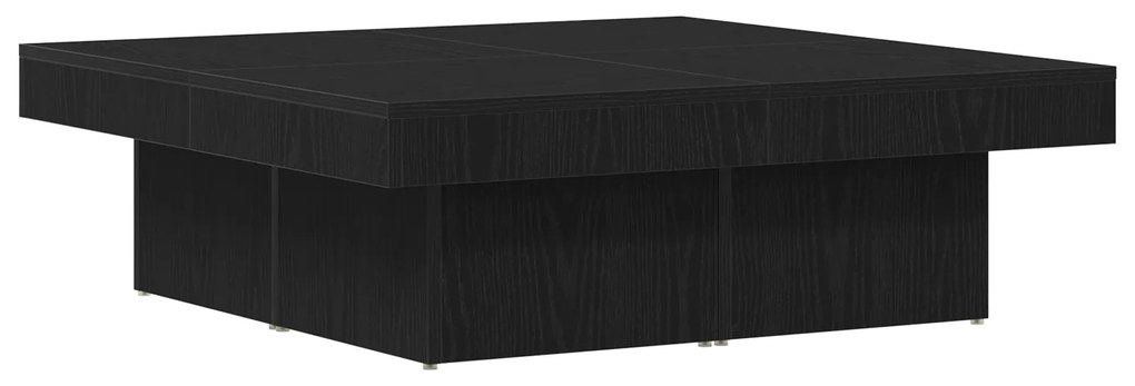 vidaXL Τραπέζι σαλονιού Μαύρο Δρυς 90x90x28 εκ. Φτιαγμένο από ξύλο