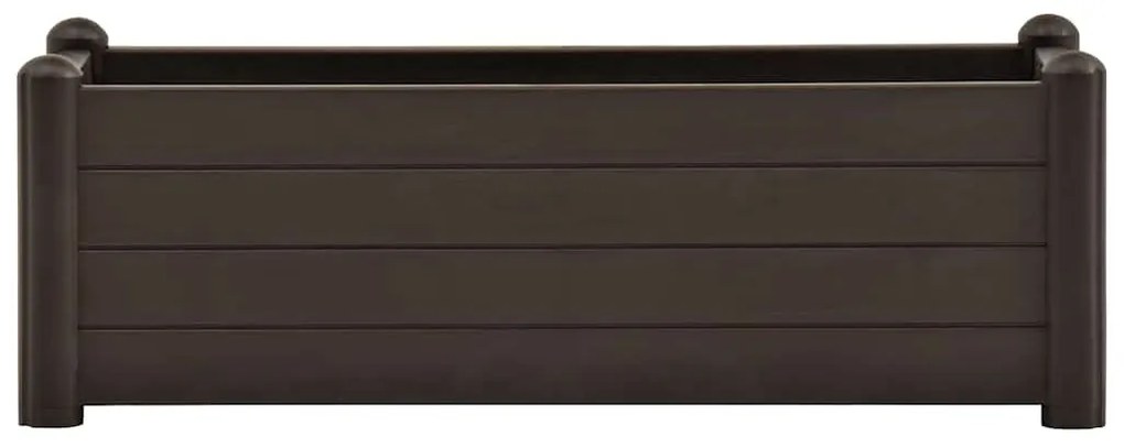 vidaXL Ζαρντινιέρα Υπερυψωμένη Μόκα 100 x 43 x 35 εκ. Πολυπροπυλένιο