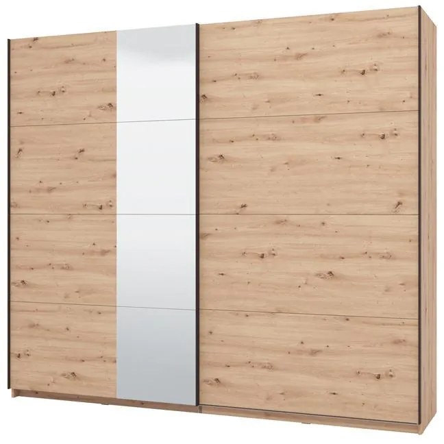 Ντουλάπα Συρόμενη GARD 200 OG Δίφυλλη με Καθρέπτη Artisan Oak 245x61x218εκ. 245x61x218 εκ.