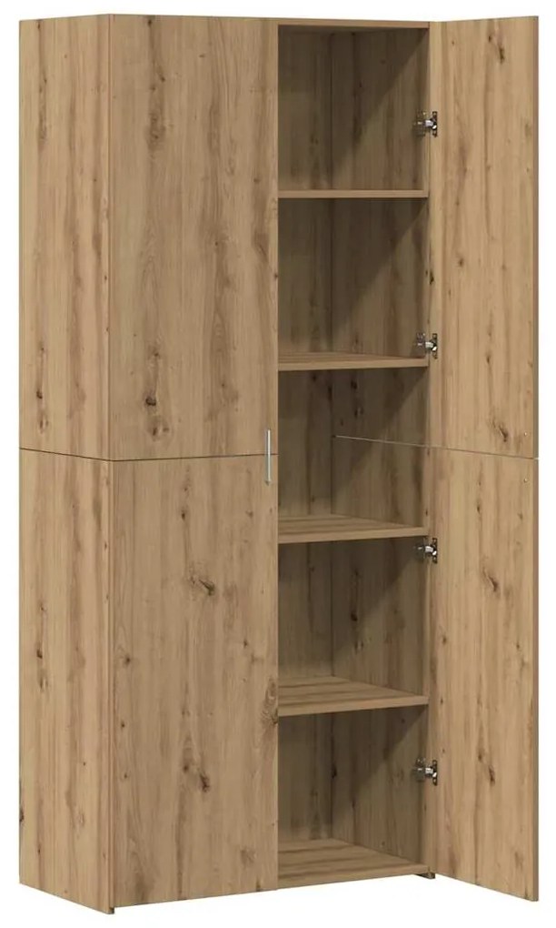 vidaXL Highboard 2 pcs Artisan Oak 80 x 42 x 185 εκ