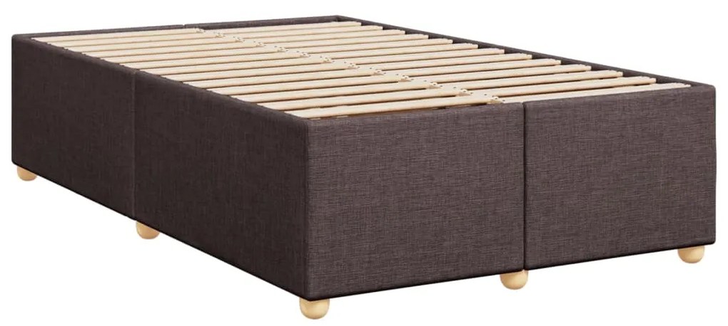 ΚΡΕΒΑΤΙ BOXSPRING ΜΕ ΣΤΡΩΜΑ ΣΚΟΥΡΟ ΚΑΦΕ 120X190 ΕΚ ΥΦΑΣΜΑΤΙΝΟ 3291215