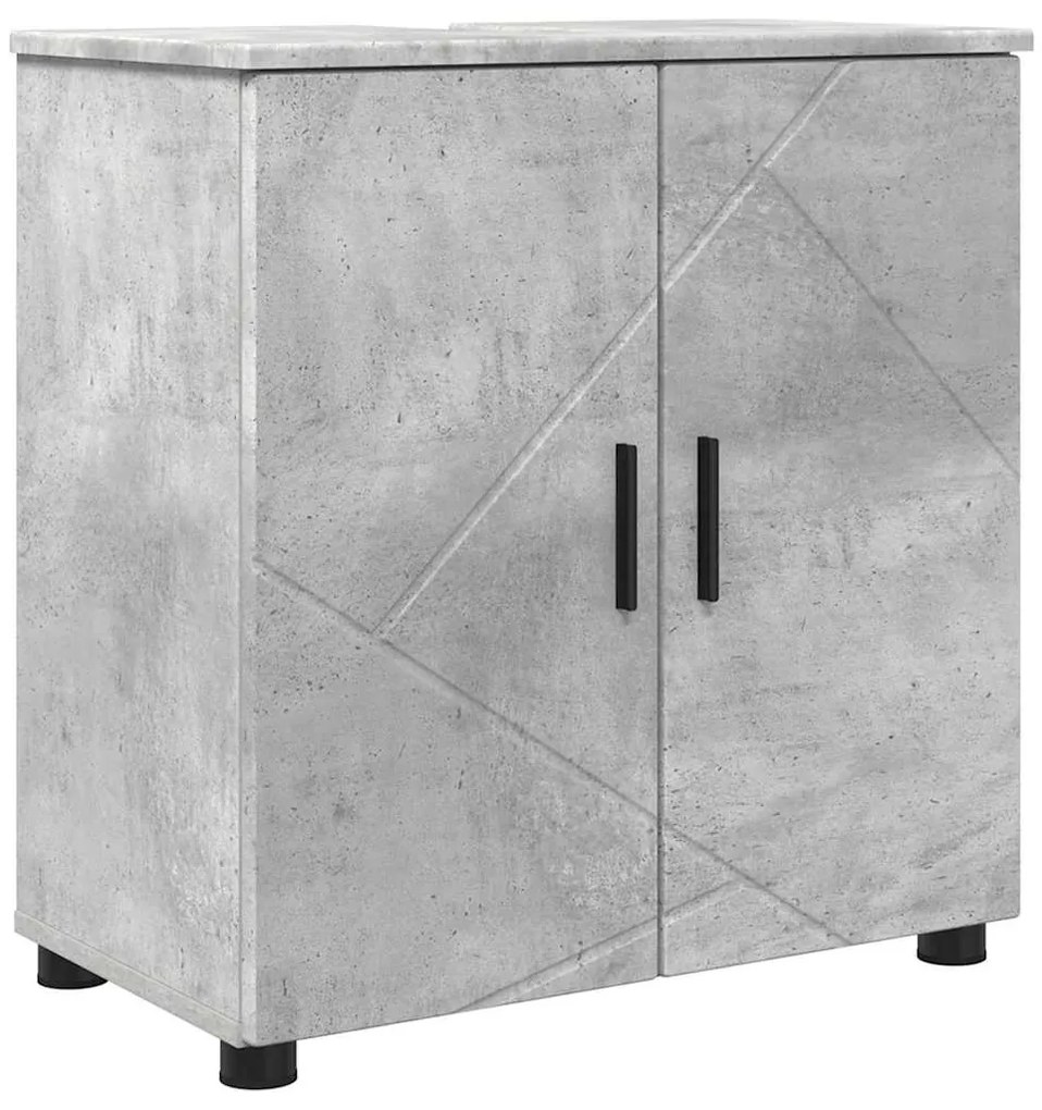 vidaXL Σετ Επίπλων Μπάνιου 4 pcs Γκρι σκυροδέματος 61 x 35 x 64 εκ.