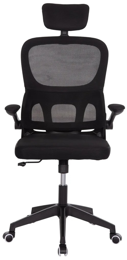 ΚΑΡΕΚΛΑ ΓΡΑΦΕΙΟΥ BASTON HM18236.01 ΜΑΥΡΟ MESH & PP ΣΚΕΛΕΤΟΣ 64x60x117-127Υεκ.