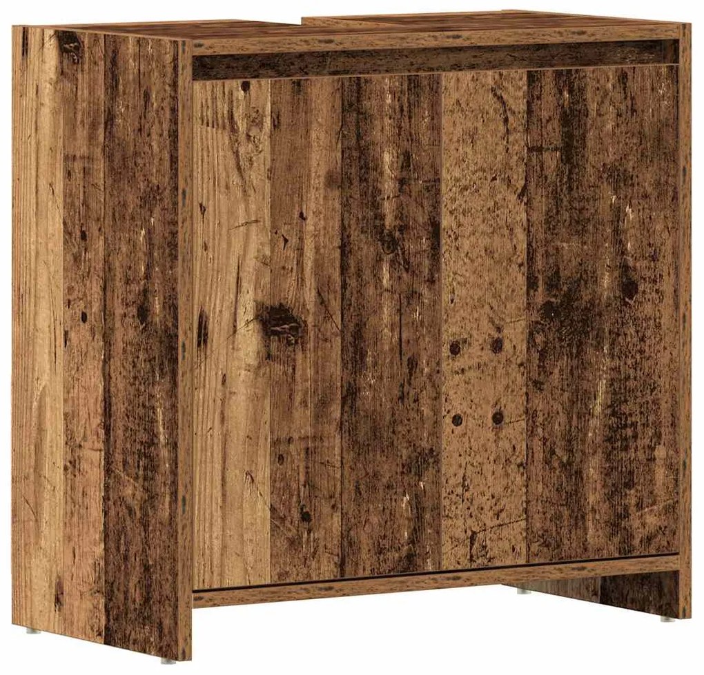 vidaXL Ντουλάπι Νιπτήρα Μπάνιου Παλιό Ξύλο 60x33x60 εκ