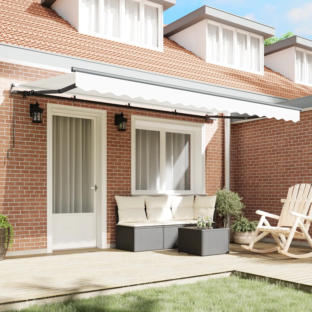 vidaXL Σκηνίτσα Αναδιπλούμενη Λευκό 400 x 200 cm