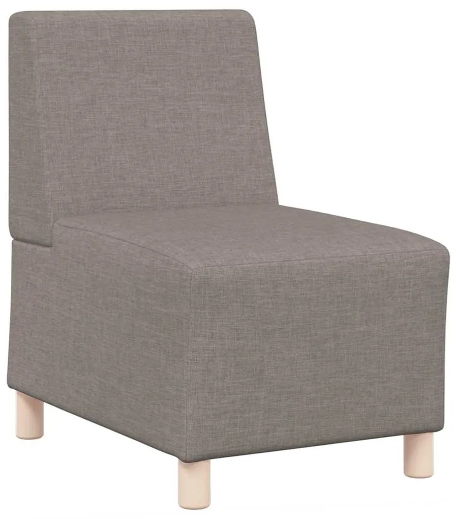 vidaXL Μοναδικός Καναπές χωρίς Χερούλια 2 pcs Taupe 55 x 74 x 82 εκ.