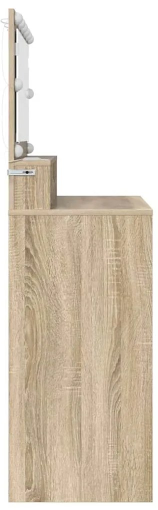 vidaXL Τραπέζια Ντυσίματος Κρεβατοκάμαρας με συρτάρι Δρύς Sonoma