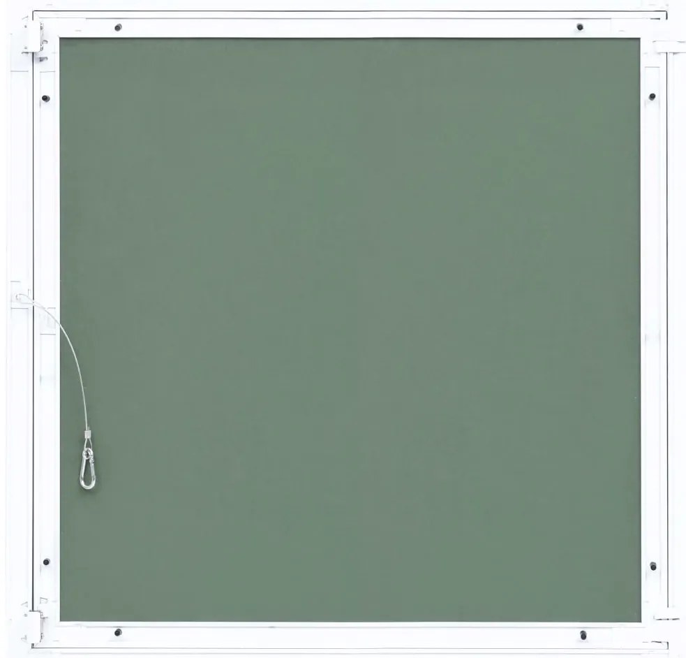 vidaXL Θυρίδα Επίσκεψης Γυψοσανίδας 400 x 400 χιλ. Σκελετός Αλουμινίου