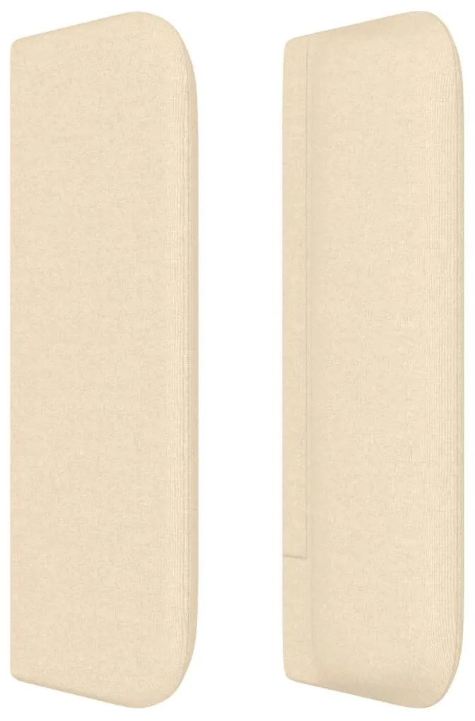 vidaXL Κεφαλάρι με Πτερύγια Κρεμ 147x16x78/88 εκ. Υφασμάτινο