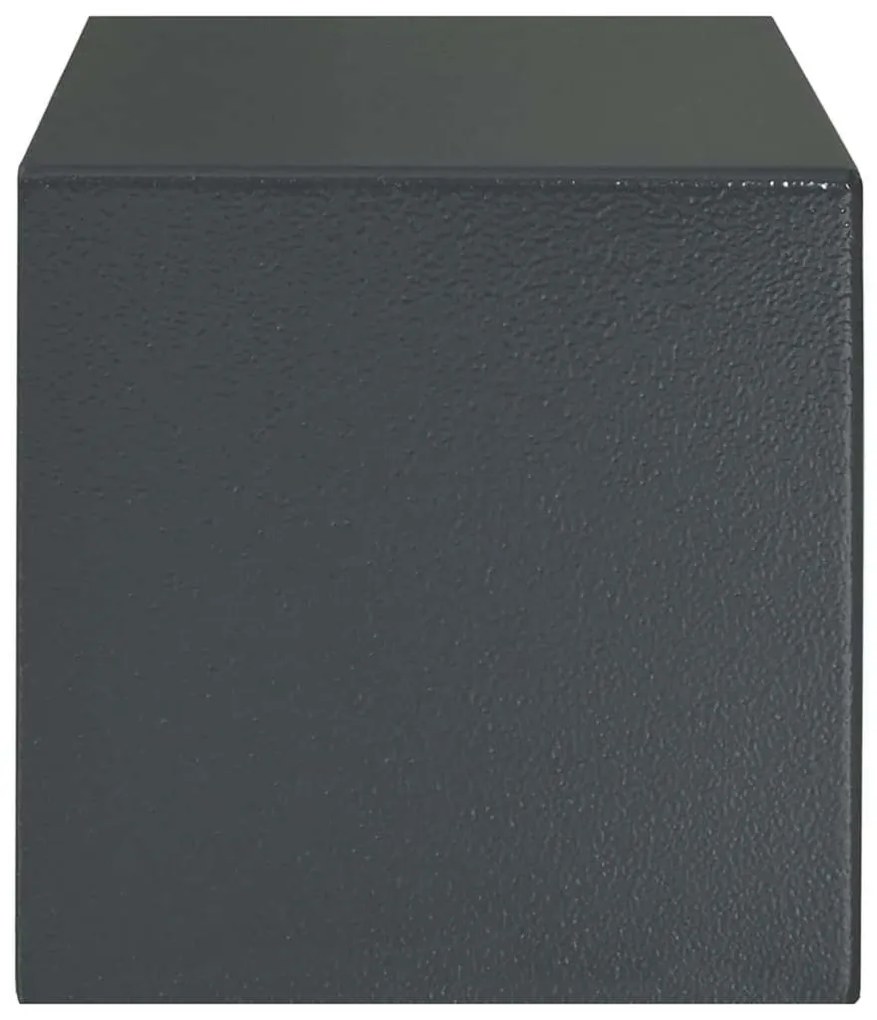 vidaXL Ψηφιακό Ασφαλές Σκούρο γκρι 31 x 20 x 20 εκ. Ατσάλι