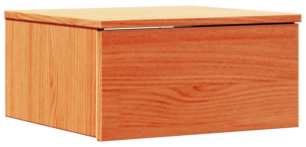 vidaXL Κομοδίνο Καφέ κεριού 37 x 35 x 18.5 εκ Μασίφ ξύλο πεύκου
