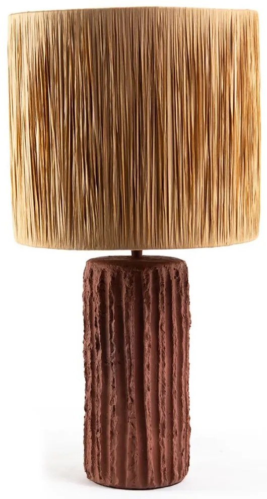 Φωτιστικό Επιτραπέζιο 0880003 36x36x60cm Brown-Yellow Soulworks