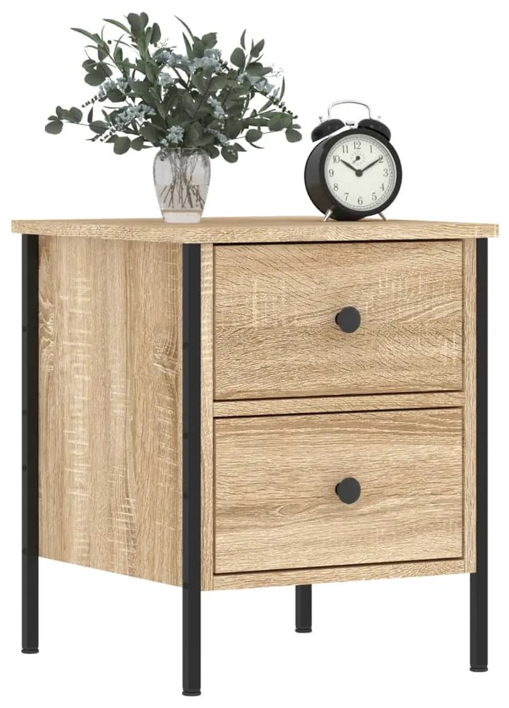 vidaXL Κομοδίνο Sonoma Δρυς 40 x 42 x 50 εκ. από Επεξεργασμένο Ξύλο
