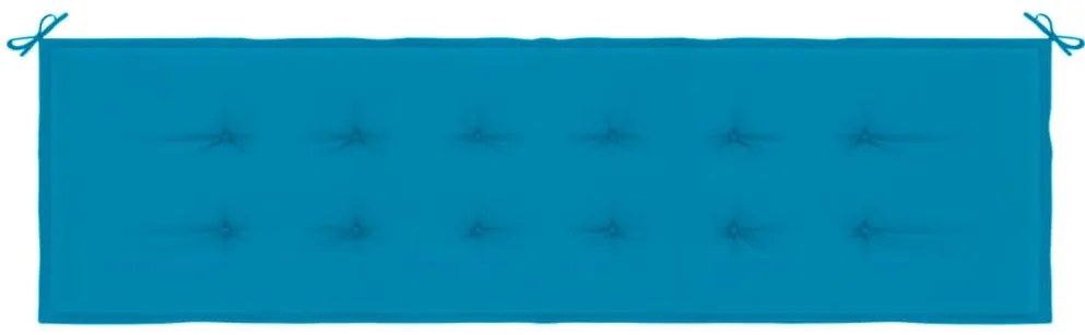 vidaXL Μαξιλάρι Πάγκου Κήπου Μπλε 180 x 50 x 3 εκ. Ύφασμα Oxford