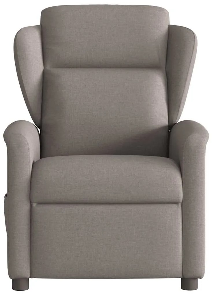 vidaXL Πολυθρόνα Ανακλινόμενη Taupe Υφασμάτινη