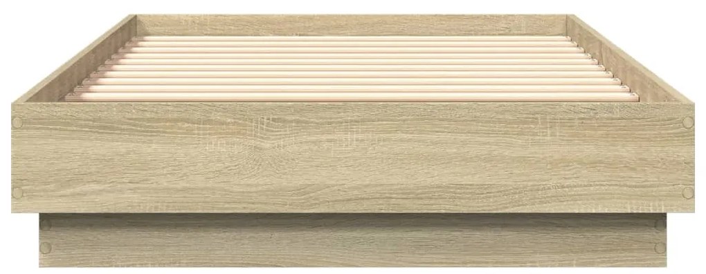 vidaXL Πλαίσιο Κρεβατιού Χωρ. Στρώμα Sonoma Δρυς 75x190εκ Επεξ. Ξύλο