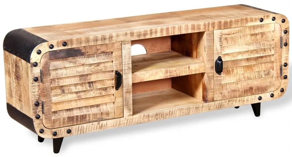 vidaXL Έπιπλο Τηλεόρασης 120 x 30 x 50 εκ. από Ακατέργαστο Ξύλο Μάνγκο