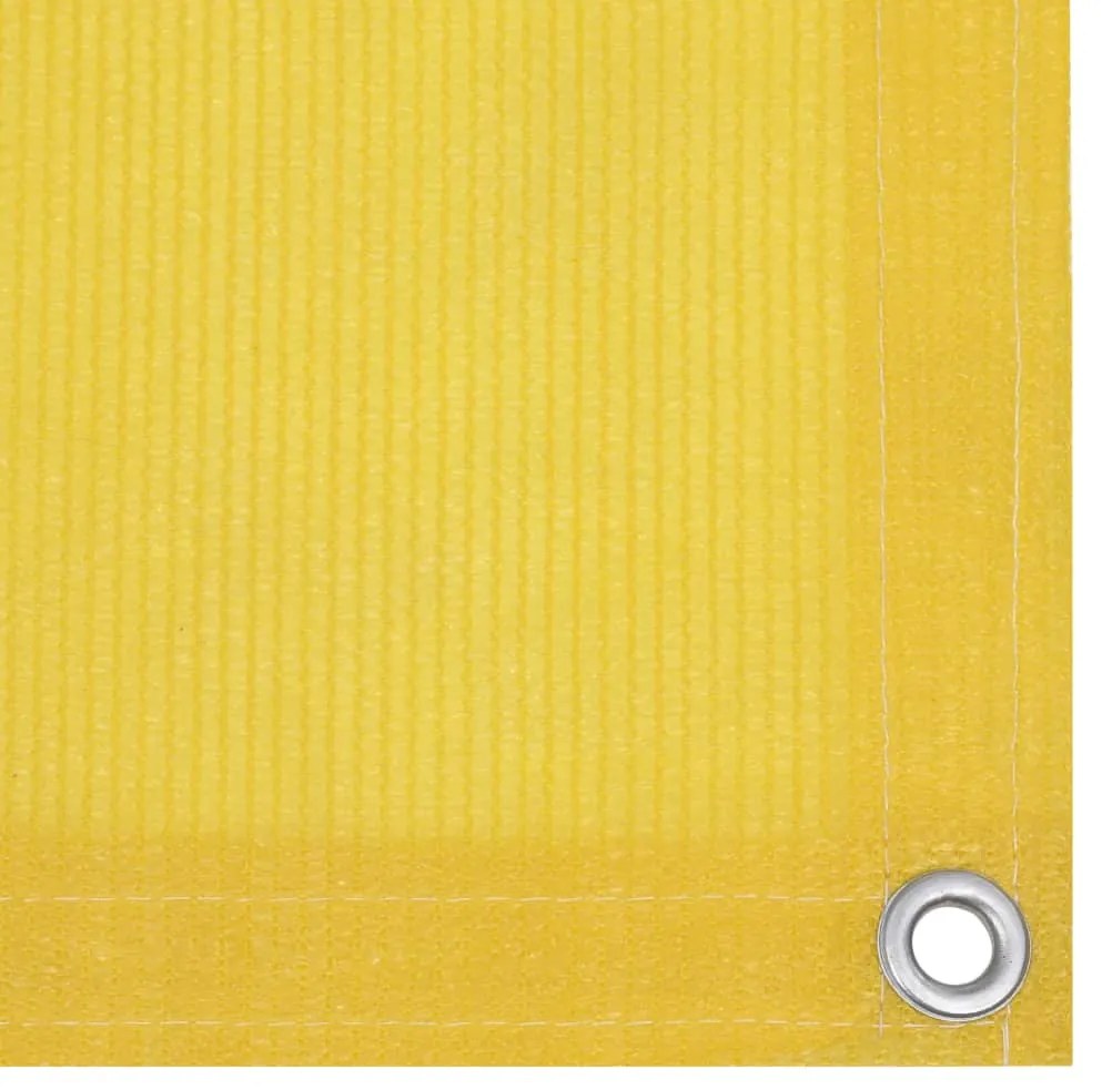 vidaXL Διαχωριστικό Βεράντας Κίτρινο 120 x 400 εκ. από HDPE