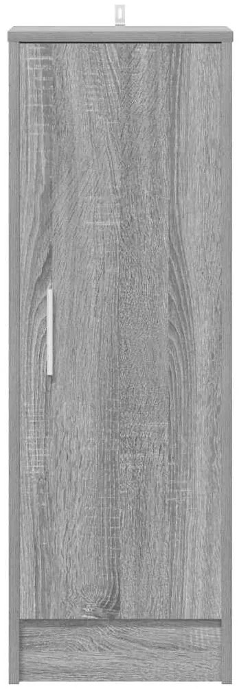 vidaXL Παπουτσοθήκη Γκρι Sonoma 32x35x92 εκ. από Επεξεργασμένο Ξύλο