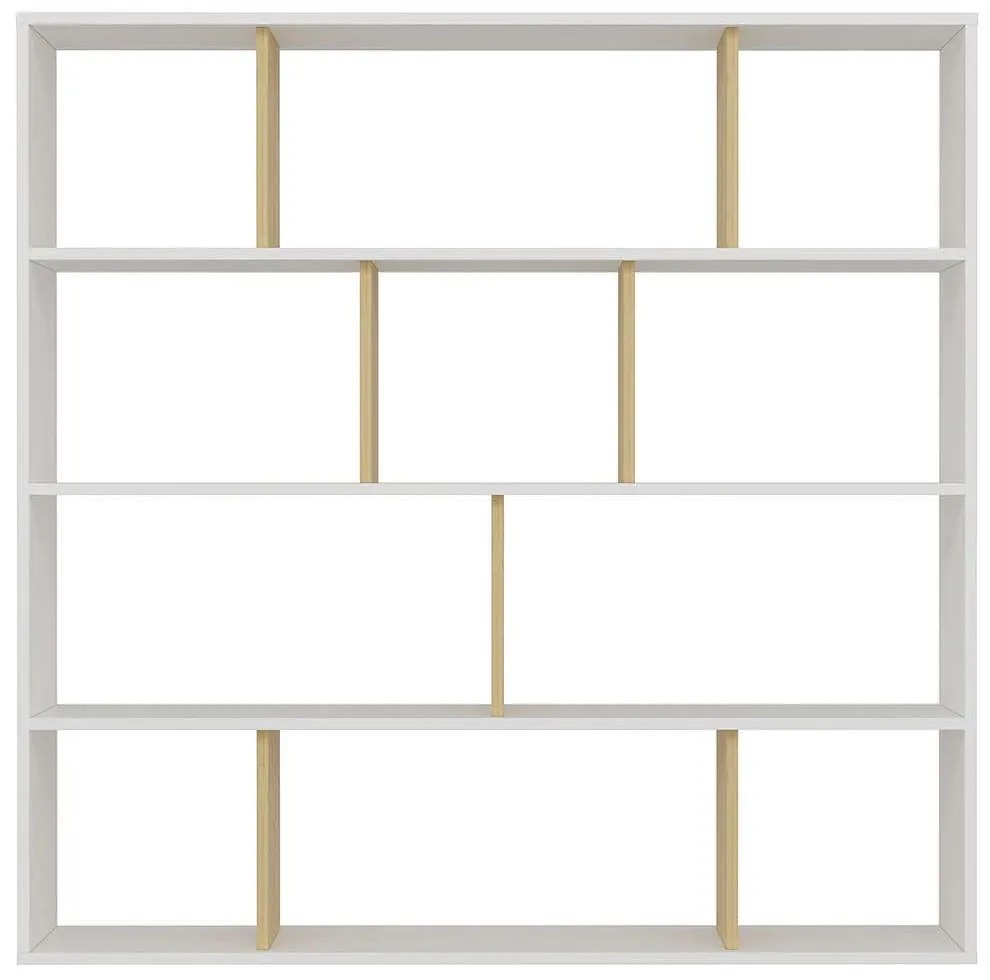 Βιβλιοθήκη Hodbi 935CMN1108 145,2x25x145cm White-Oak