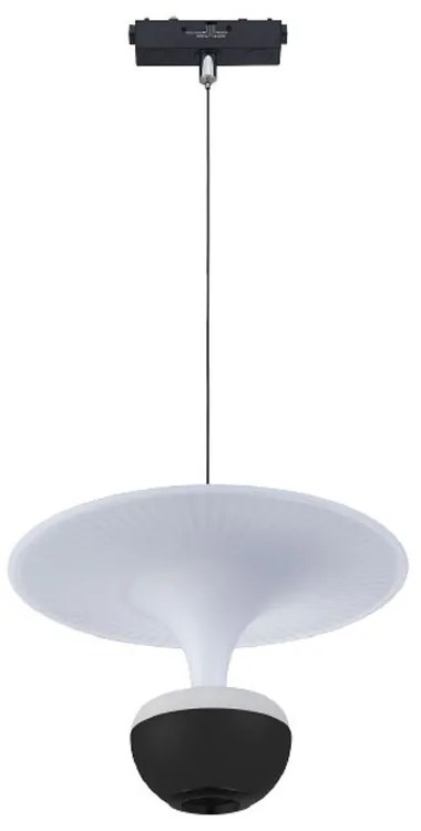 Κρεμαστό Φωτιστικό TMU0240 Led 5W 3CCT 400Lm Για Ultra-Thin Μαγνητική Ράγα 23x20cm Black Inlight