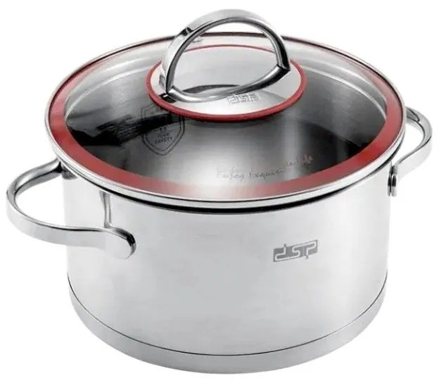 DSP - Κατσαρόλα Ανοξείδωτη με Καπάκι 6.3L