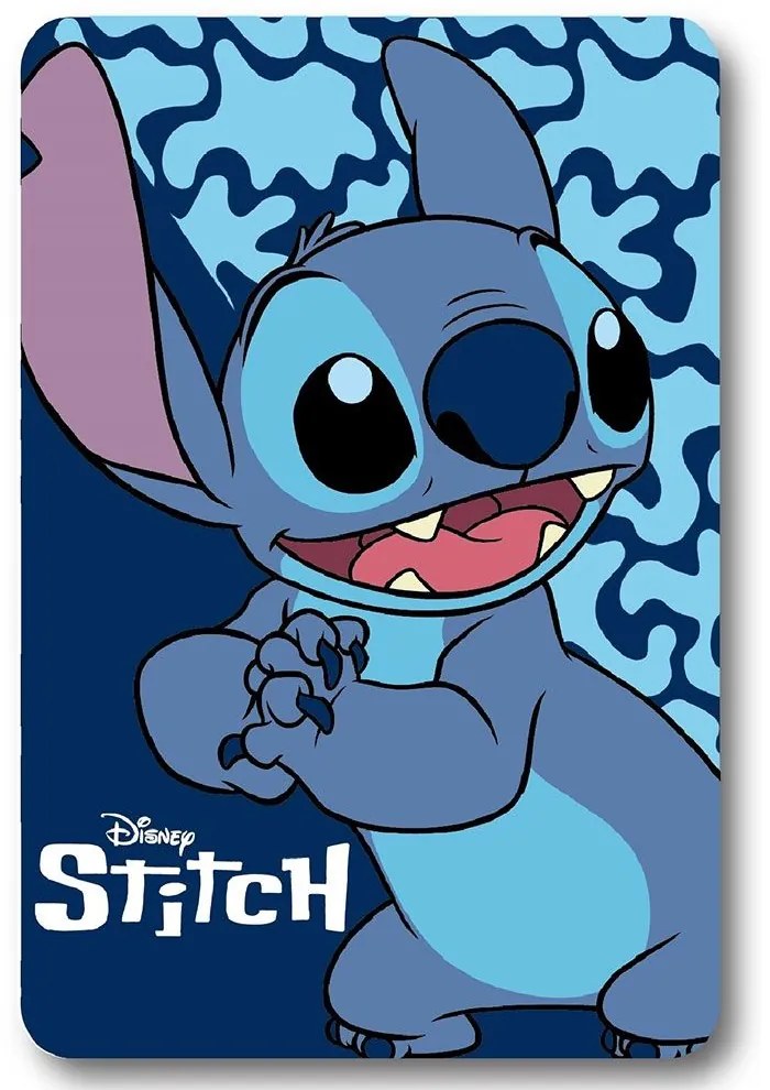 Κουβέρτα Βρεφική Fleece Disney Home Stitch 26 Blue DimCol Κούνιας 100x140cm Πολυέστερ