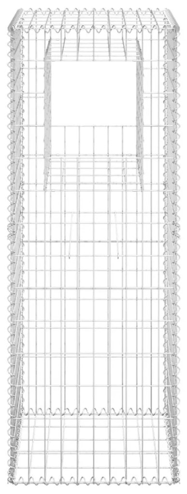 vidaXL Συρματοκιβώτια Στύλοι 2 τεμ. 50 x 50 x 140 εκ. Σιδερένιοι