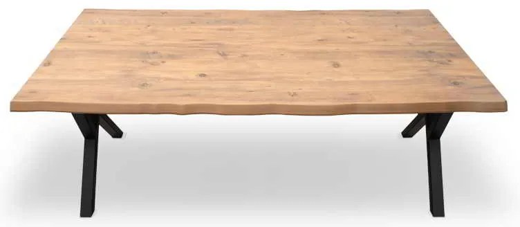 Τραπέζι Walter Megapap Mdf - μεταλλικό χρώμα ακακίας 160x80x75εκ.