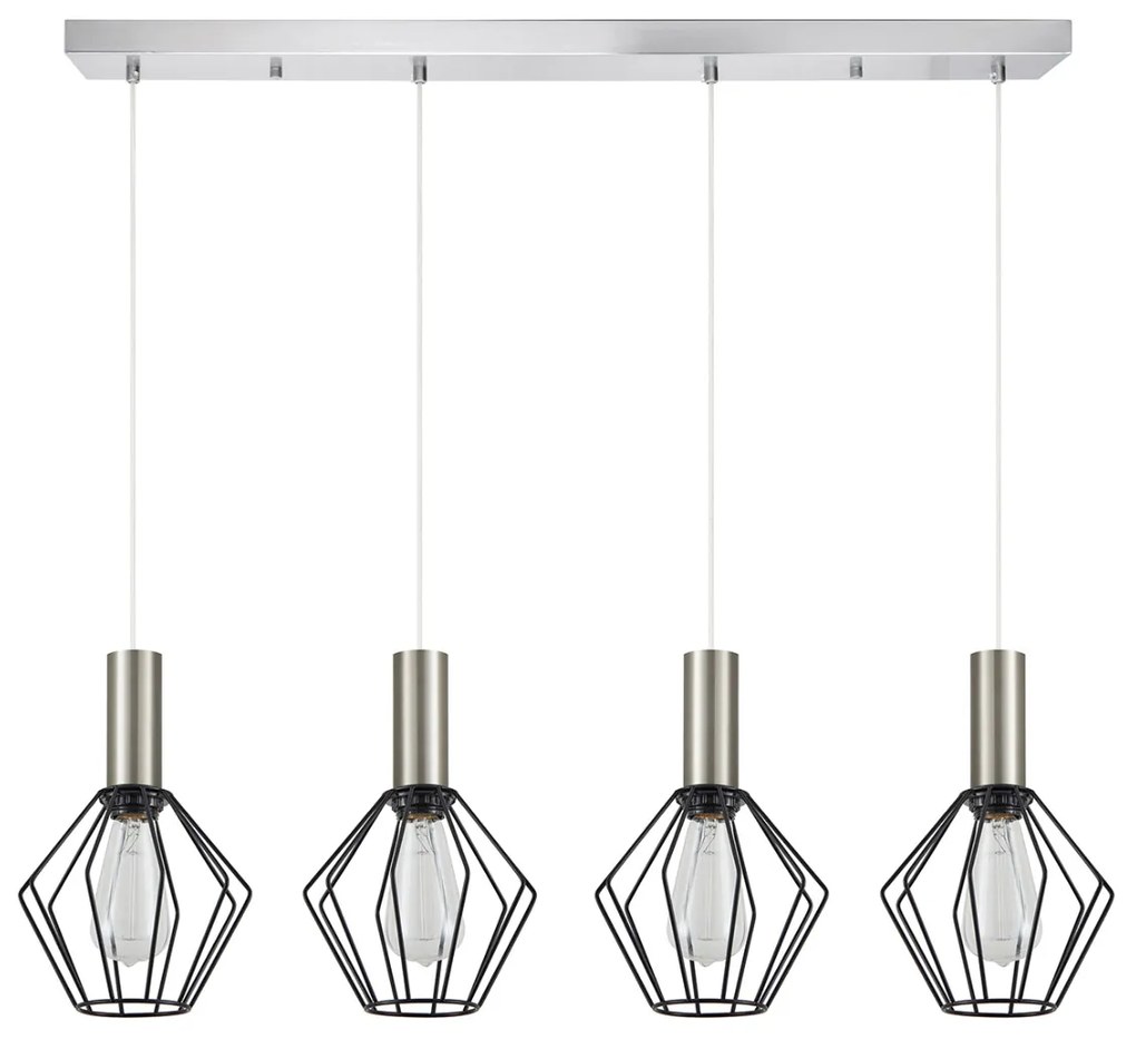 Φωτιστικό Οροφής Πολύφωτο Homelighting 77-8441 Nickel