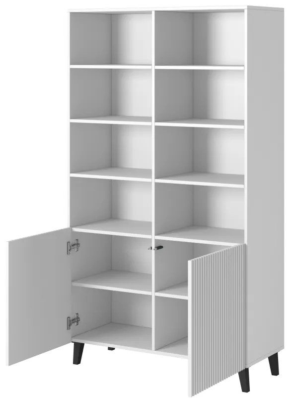 PAFOS Standing bookcase white/white DIOMMI CAMA-PAFOS-REGAL-BI/BI