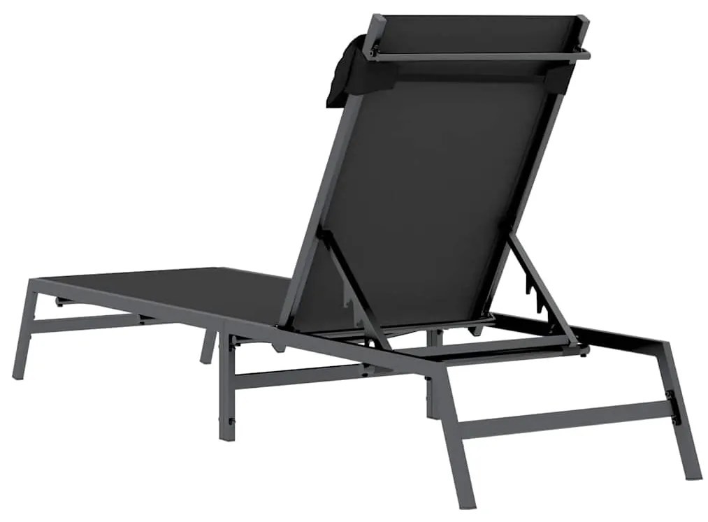 vidaXL Ξαπλώστρα Ανθρακί 197x52x25,5 εκ. Τεξτιλίνη