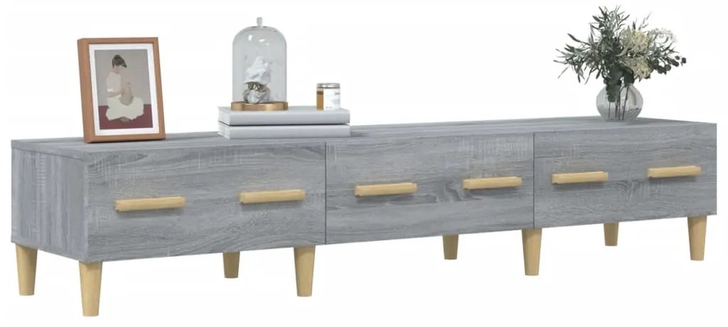 vidaXL Έπιπλο Τηλεόρασης Γκρι Sonoma 150x34,5x30εκ. Επεξεργασμένο Ξύλο