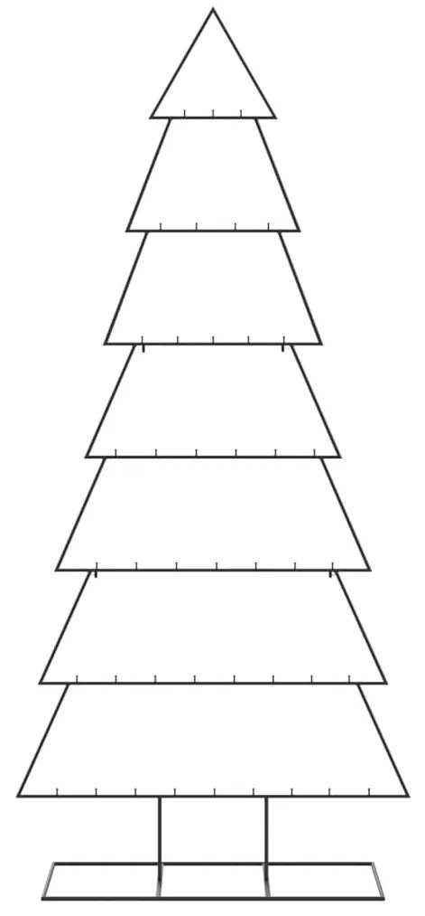 vidaXL Χριστουγεννιάτικο Δέντρο Διακοσμητικό Μαύρο 210 εκ.