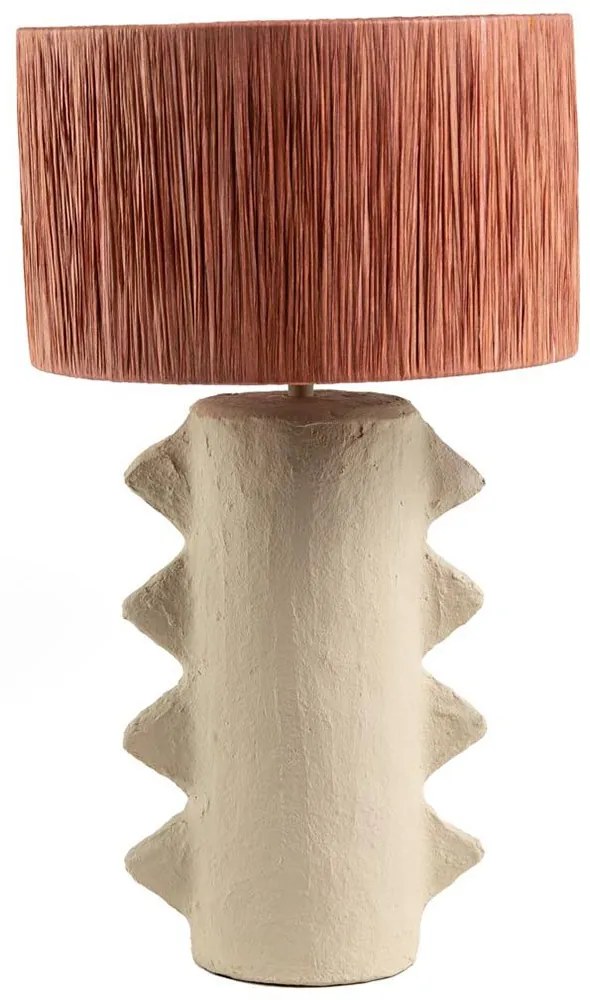 Φωτιστικό Επιτραπέζιο 0880005 34x34x52cm Beige-Red Soulworks