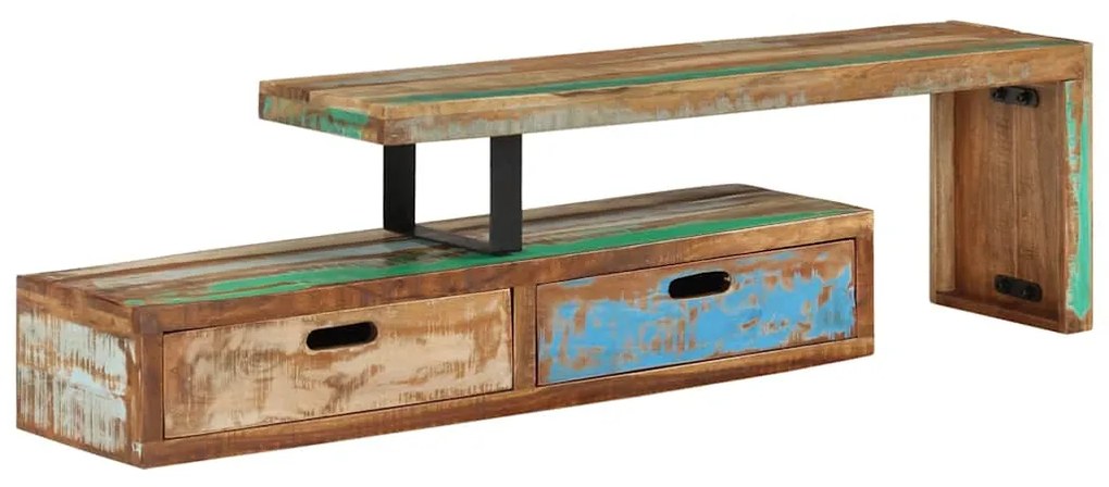 vidaXL Βάση Τηλεόρασης (118-200) x 30x40 εκ. από Μασίφ Ξύλο Ανακυκλωμένου Ξύλου