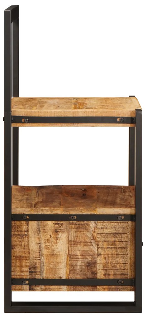 vidaXL Βάση Ρούχων με συρτάρι Καφέ 40 x 40 x 90 cm Μασίφ ξύλο μάνγκο