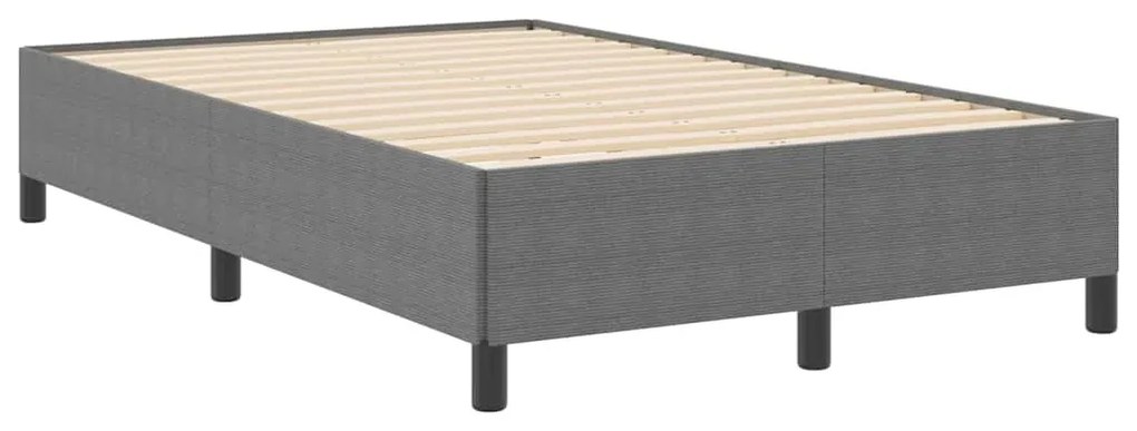 vidaXL Σκελετός Κρεβατιού Ανοιχτό γκρι 120 x 190 cm Βελούδο