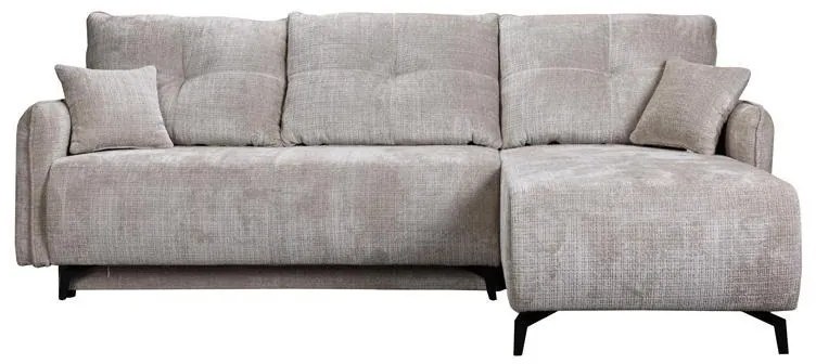 Γωνιακός Καναπές - Κρεβάτι Crown Μπέζ 248x179x81εκ 248x179x81 εκ.