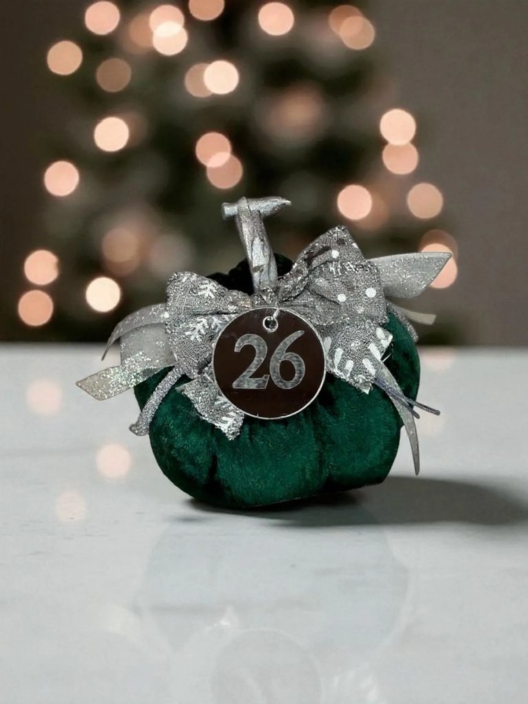 Κολοκύθα Σμαραγδί Πράσινο βελούδινη μεγάλη - Χρυσό