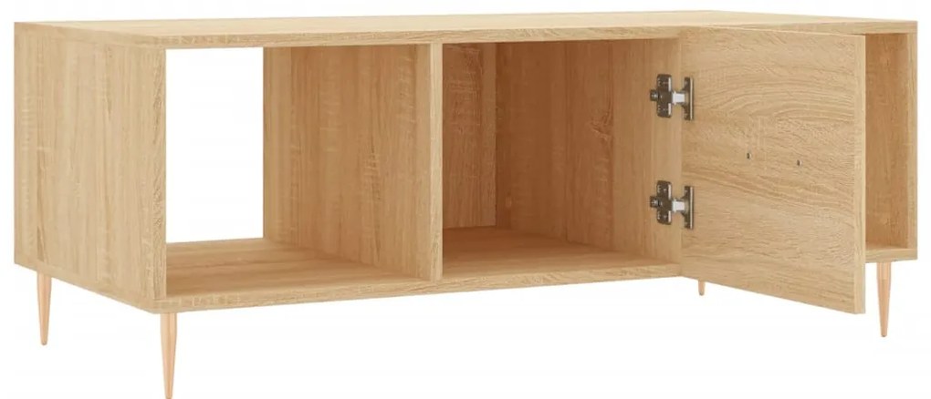 vidaXL Τραπεζάκι Σαλονιού Sonoma Δρυς 102x50x40 εκ. από Επεξεργ. Ξύλο