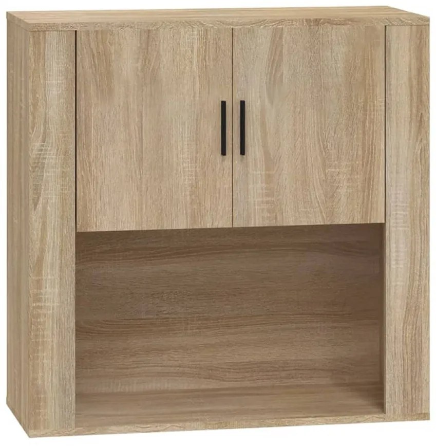 vidaXL Ντουλάπι Τοίχου Sonoma Δρυς 80x33x80 εκ. Επεξεργασμένο Ξύλο