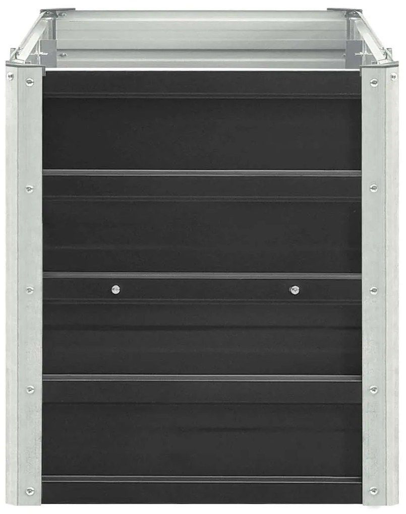 vidaXL Ζαρντινιέρα Υπερυψωμένη Ανθρακί 240x40x45 εκ. Γαλβαν. Χάλυβας