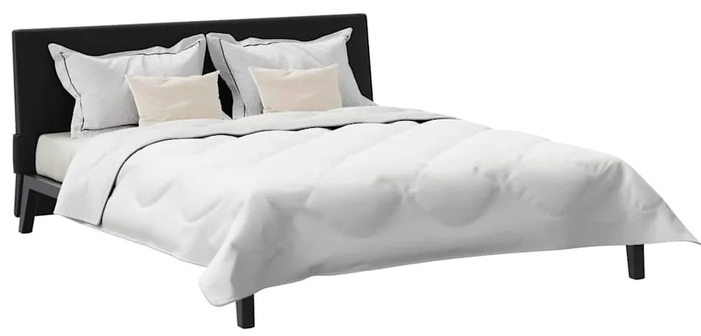 vidaXL Σετ Κουβέρτας με μαξιλάρι 3 pcs Λευκό 240 x 260 εκ. Μικροΐνες