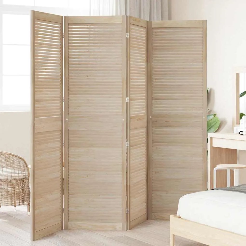 vidaXL Πόρτες Ντουλάπας Other με πόρτα 4 pcs Καφέ 201 x 59.5 x 2.1 εκ