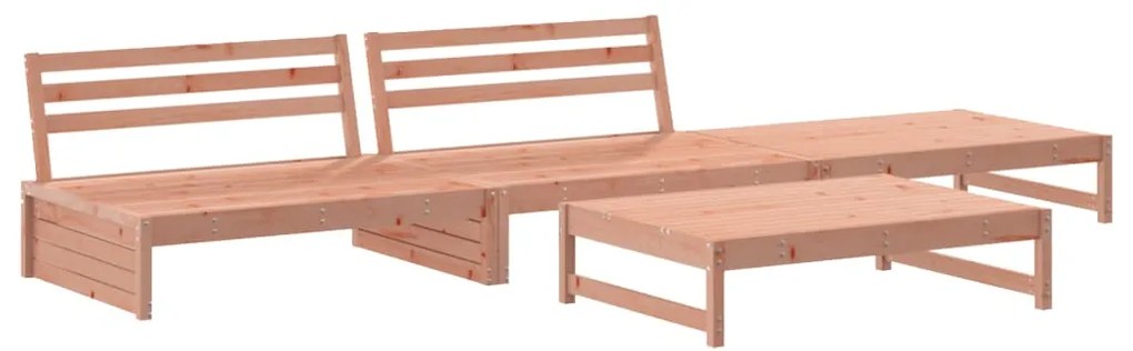 vidaXL Σαλόνι Κήπου Σετ 4 Τεμαχίων από Μασίφ Ξύλο Ψευδοτσούγκας