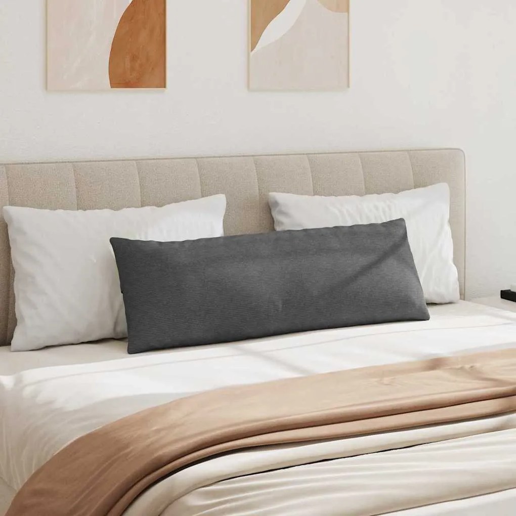 vidaXL Μαξιλάρι Καναπέ 2 pcs Σκούρο Γκρι 120 x 40 cm