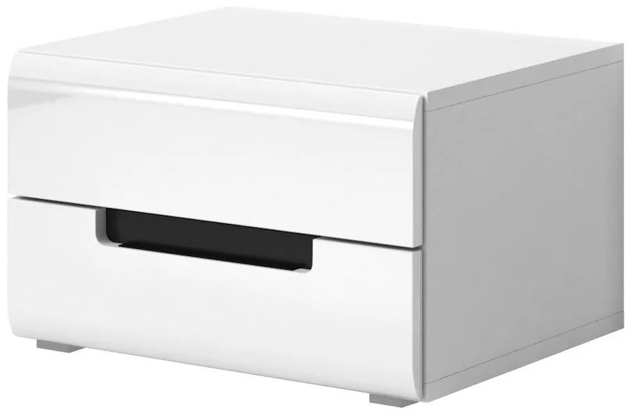 Κομοδίνο Columbia-Λευκό - Μαύρο 52.00x42.00x35.00 16349089