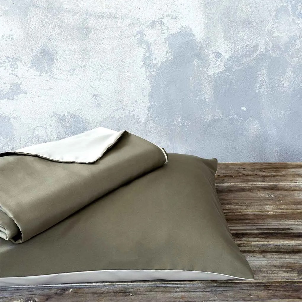 Παπλωματοθήκη Μονή (Σετ 160x240) 2 Όψεων Nima Bed Linen Abalone AW2022 Καφέ,Μπεζ